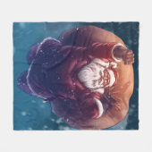 Couverture Polaire Super Père Noël (Devant (Horizontal))