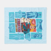 Couverture Polaire Super Pets & Justice League - Serrez vos colliers (Devant (Horizontal))