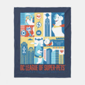 Couverture Polaire Super Powered Pack Art Déco Metropolis (Devant)