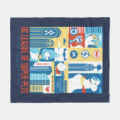 Couverture Polaire Super Powered Pack Art Déco Metropolis (Devant (Horizontal))