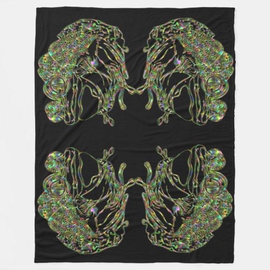 Couverture Polaire Super Size Neon Frog (Devant)