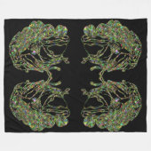 Couverture Polaire Super Size Neon Frog (Devant (Horizontal))