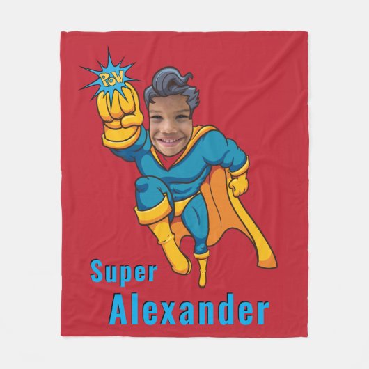 Couverture Polaire Super Special Kid's Greatest Superhero Photo (Devant)