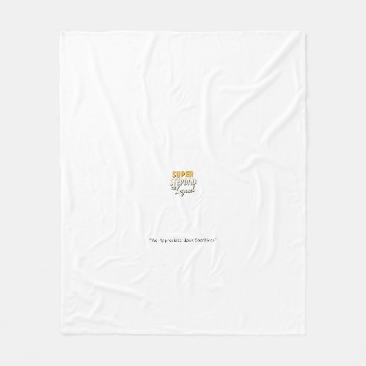 Couverture Polaire Super Step Dad the Legend Blanket – Cozy Gift (Devant)