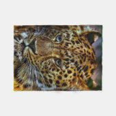 Couverture Polaire Superbe Big Cat Leopard (Devant (Horizontal))