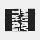 Couverture Polaire Superbe conception de Muay Thai, combattant d'art (Devant (Horizontal))