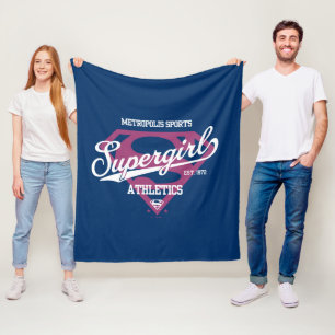 Couverture Polaire Supergirl Metropolis Sports Athletics Graphic