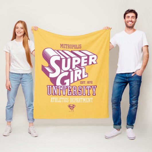 Couverture Polaire Supergirl Metropolis University Athletics Départem (En situation)