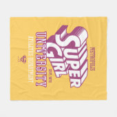 Couverture Polaire Supergirl Metropolis University Athletics Départem (Devant (Horizontal))