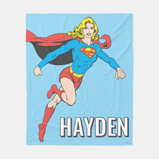 Couverture Polaire Supergirl Pose 1 (Devant)