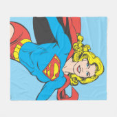 Couverture Polaire Supergirl Pose 1 (Devant (Horizontal))