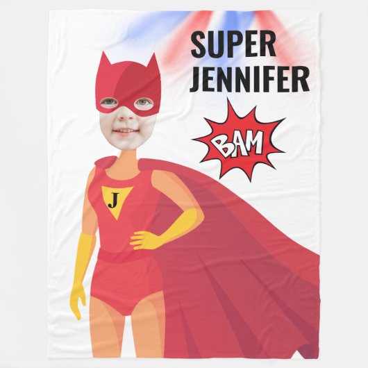 Couverture Polaire Superhero Extraordinaire fille anniversaire cadeau (Devant)