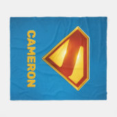Couverture Polaire Superman Golden S Shield brillance (Devant (Horizontal))