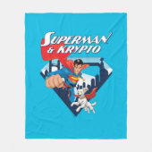 Couverture Polaire Superman & Krypto Soar (Devant)