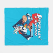 Couverture Polaire Superman & Krypto Soar (Devant (Horizontal))
