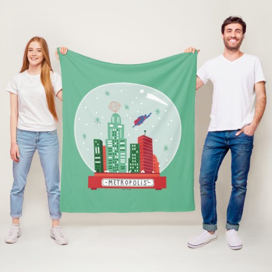 Couverture Polaire Superman Metropolis (En situation)