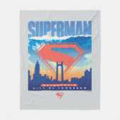 Couverture Polaire Superman Metropolis Skyline (Devant)