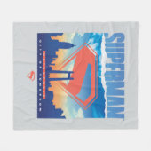 Couverture Polaire Superman Metropolis Skyline (Devant (Horizontal))