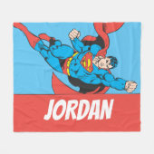 Couverture Polaire Superman Poing droit levé (Devant (Horizontal))