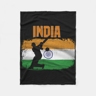Couverture Polaire Supporters de cricket indien Fans de cricket indie