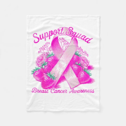 Couverture Polaire Suprt Squad Breast Cancer Awareness Nk Ribbon Wome (Devant)