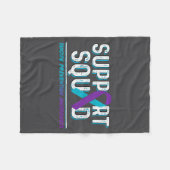 Couverture Polaire Suprt Squad Suprt Suicide Prevention Awareness Rib (Devant (Horizontal))