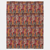 Couverture Polaire Sur L'Ancien Camion À Feu (Devant)