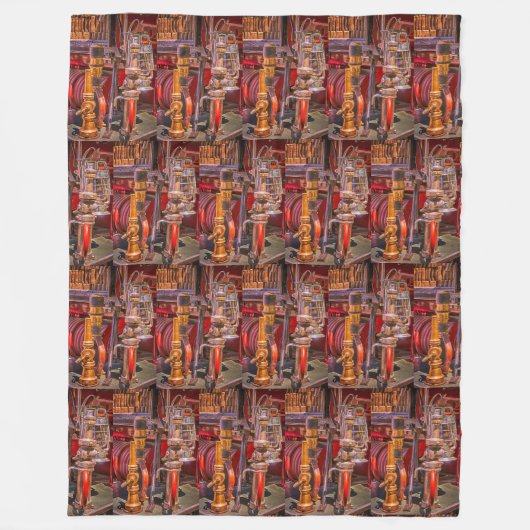 Couverture Polaire Sur L'Ancien Camion À Feu (Devant)