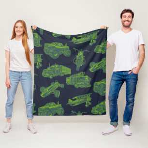Couverture Polaire Sur les véhicules bleus et verts en mouvement Voit