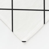 Couverture Polaire Sur Mesure, Mme Est. Script élégant moderne nouvel (Coin)