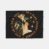 Couverture Polaire Sur Un Sombre Desert Highway Adventure Travel Rand (Devant (Horizontal))