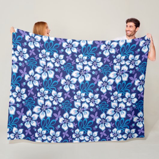 Couverture Polaire Surf JUNGLE (COMBO BLEU) (En situation)