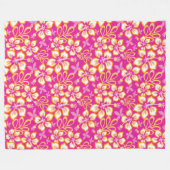Couverture Polaire Surf JUNGLE (COMBO ROSE CHAUDE) (Devant (Horizontal))