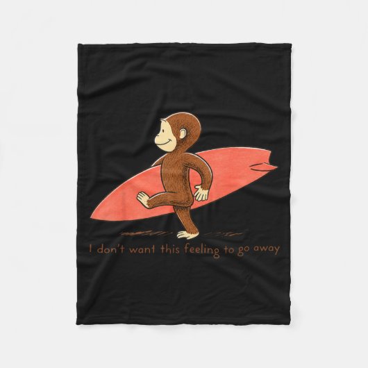 Couverture Polaire Surf Monkey Je ne veux pas que ce sentiment dispar (Devant)