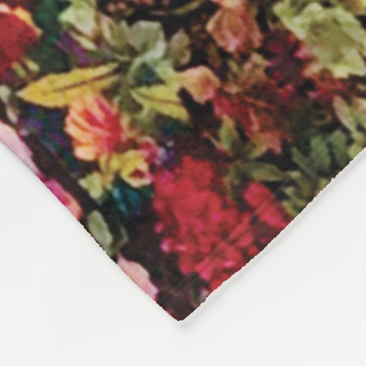 Couverture Polaire surface composée aquarelle fondue turquoise (Coin)