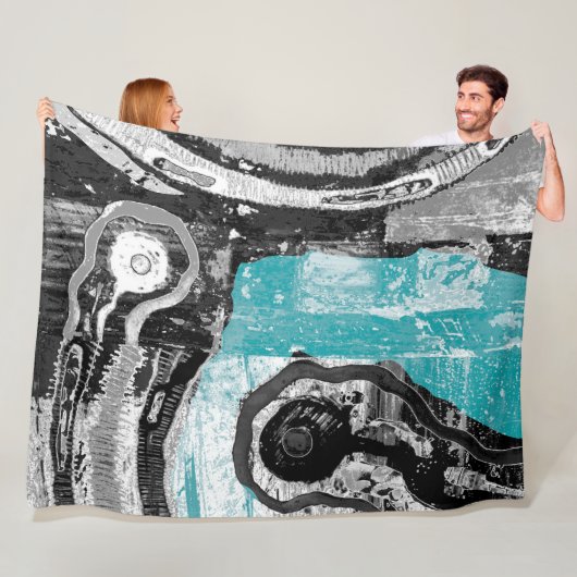 Couverture Polaire Surface Current – Abstract Flow & Structure Large  (En situation)