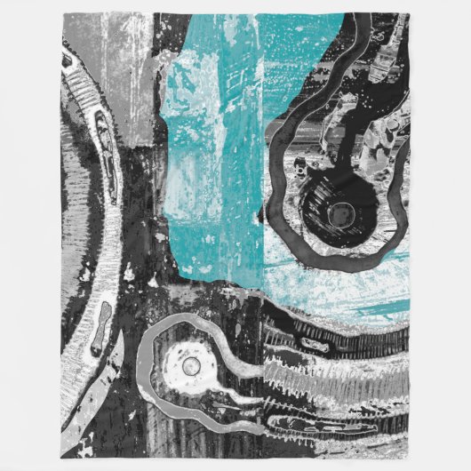 Couverture Polaire Surface Current – Abstract Flow & Structure Large (Devant)