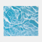 Couverture Polaire Surface d'eau bleue, nature abstraite (Devant (Horizontal))