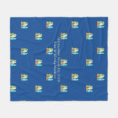 Couverture Polaire Surfboards Pattern Illustrated and Personalized (Devant (Horizontal))