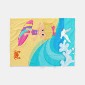 Couverture Polaire Surfer girl (Devant (Horizontal))