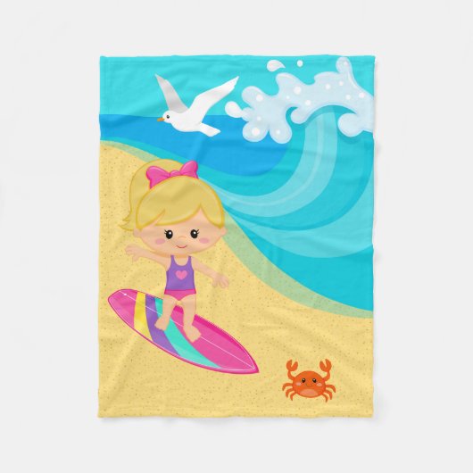 Couverture Polaire Surfer girl (Devant)