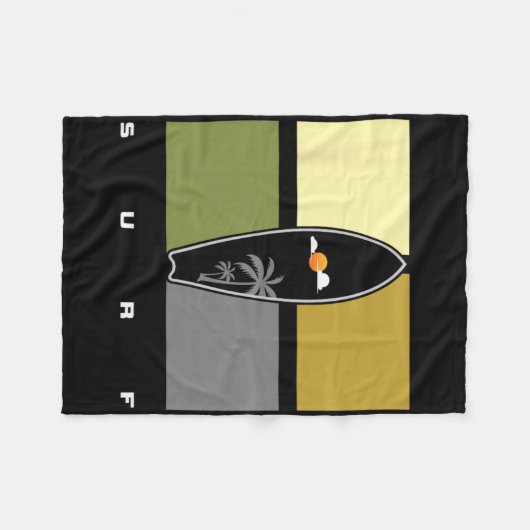 Couverture Polaire Surfing Apparel - Surfer Surf _1  (Devant (Horizontal))