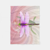 Couverture Polaire Surreal 60's Theme Dragon Fly (Devant)