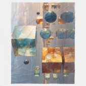 Couverture Polaire Surreal Floating Cubes And Spheres (Devant)