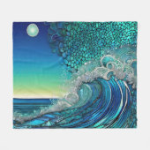 Couverture Polaire Surreal Surf Seascape (Devant (Horizontal))
