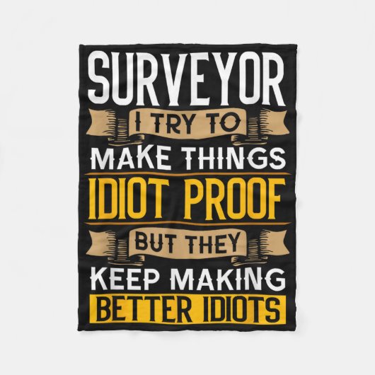 Couverture Polaire Surveyor Sarcastic Graphic Funny Surveying  (Devant)