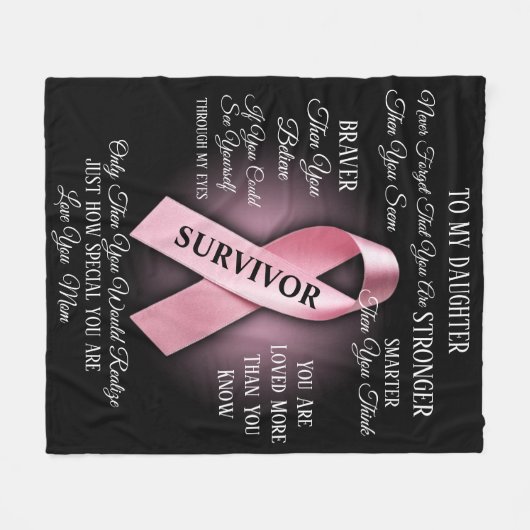 Couverture Polaire Survivant du cancer de la bête (Devant (Horizontal))