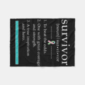 Couverture Polaire Survivant du cancer du sein métastatique (Devant (Horizontal))