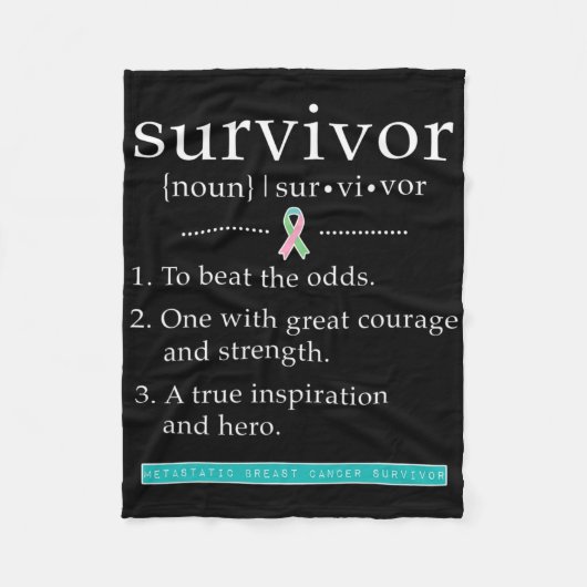 Couverture Polaire Survivant du cancer du sein métastatique (Devant)