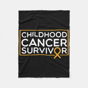 Couverture Polaire Survivant du cancer infantile Ruban du cancer infa